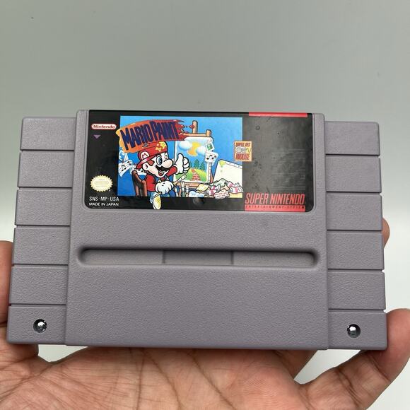 Mario Paint (Super Nintendo SNES, 1991) Authentic Game Cartridge Only TESTED - Picture 1 of 5